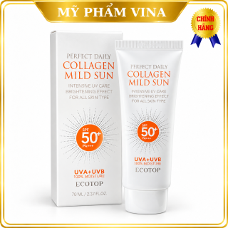 Kem chống nắng Ecotop Perfect Daily Collagen Mild Sun SPF50+ PA+++ 70ml