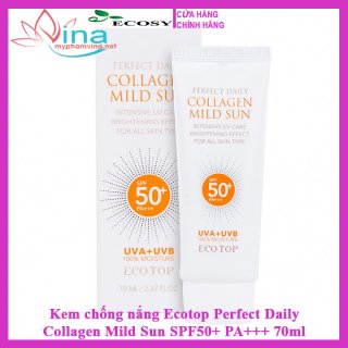 Kem chống nắng Ecotop Perfect Daily Collagen Mild Sun SPF50+ PA+++ 70ml 1
