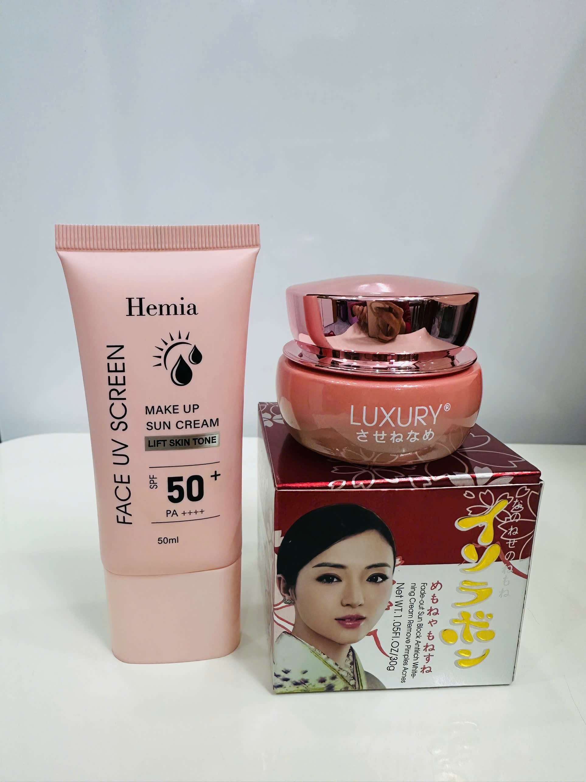 Kem LUXURY Trắng Da – Mờ Nám – Tàn Nhang 13 Công Dụng 30gr - (màu hồng) tặng kem chống nắng HQ