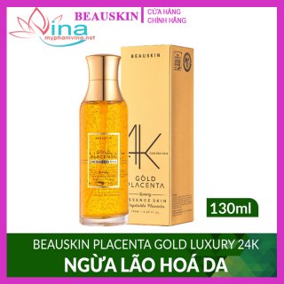 Nước hoa hồng Beauskin Placenta Gold Luxury 24k 130ml – Da trắng, mịn màng, sạch sâu 2