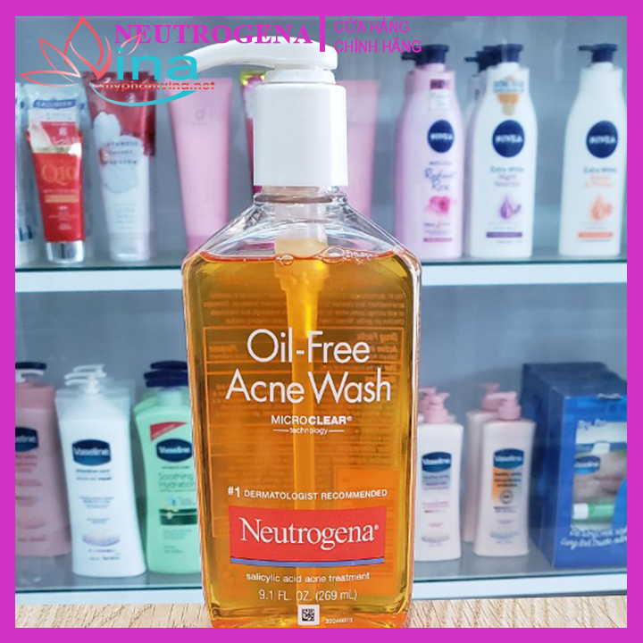 Sữa Rửa Mặt Neutrogena Oil-Free Acne Wash 269ml 1