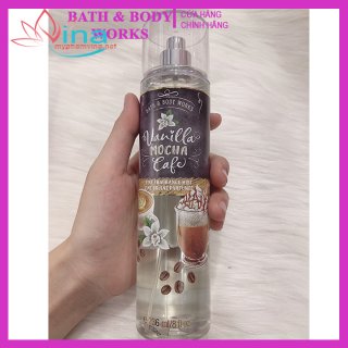 Xịt Thơm Toàn Thân Bath And Body Works Vanilla Mocha Cafe Body Mist (236ml)